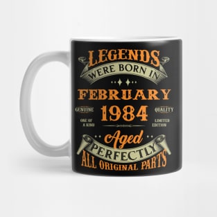 Legends Were Born In February 1984 40 Years Old 40th Birthday Gift Mug